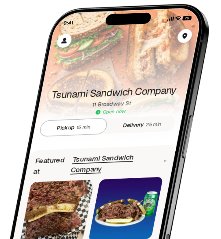 Tsunami Sandwich Company app preview